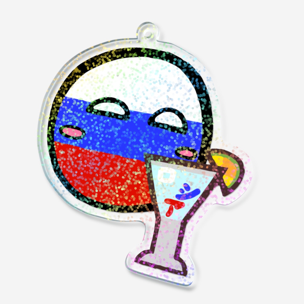 PBホログラムアクリルキーホルダー(ロシア)