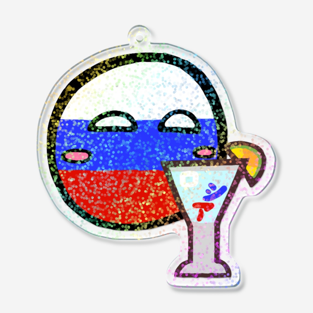 PBホログラムアクリルキーホルダー(ロシア)