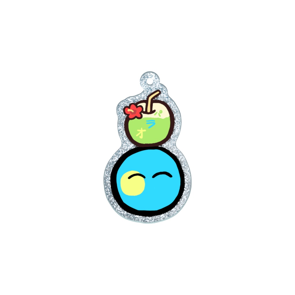 PBラメアクリルキーホルダー(パラオ)