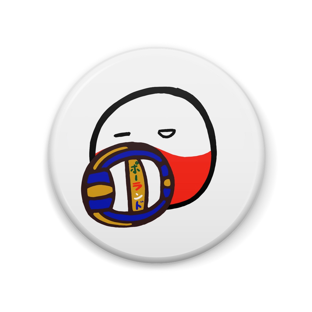 PB缶バッジ(ポーランド)