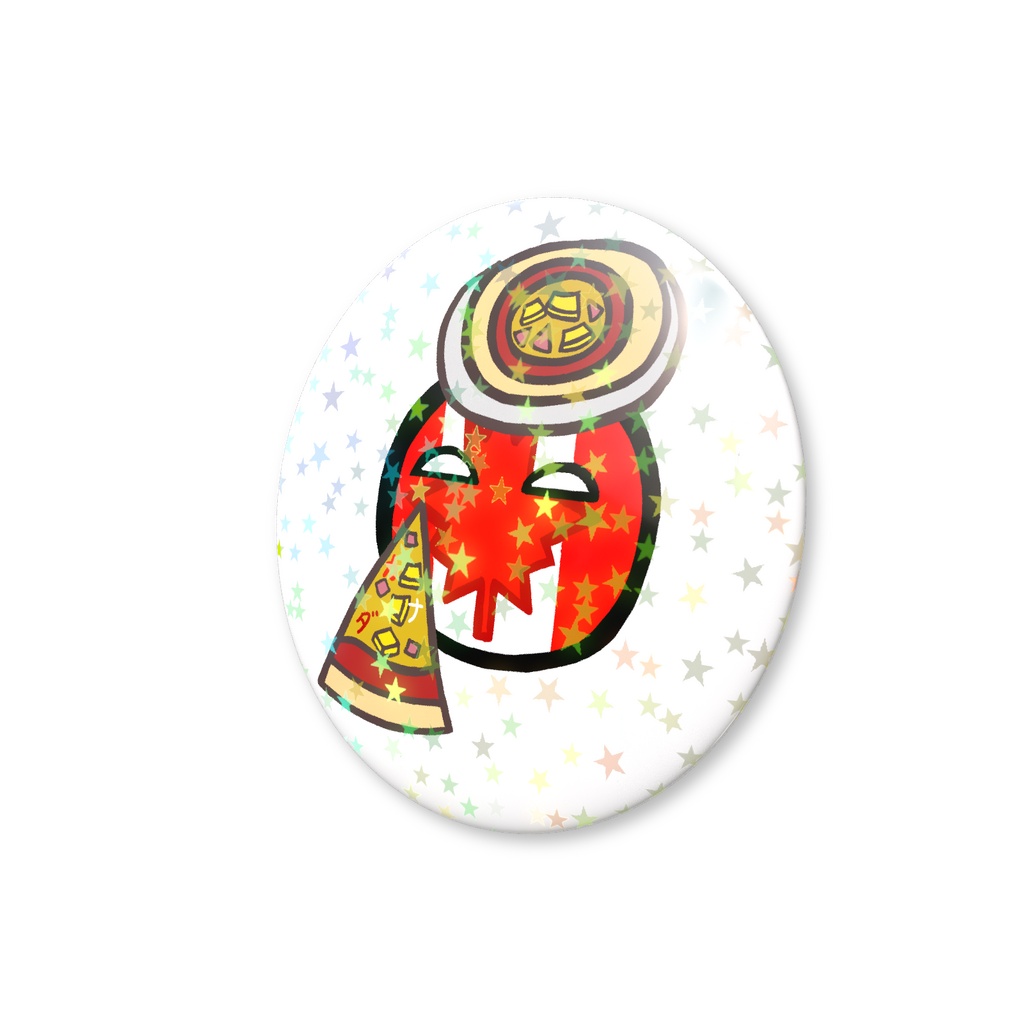 PBホログラム缶バッジ(カナダ)