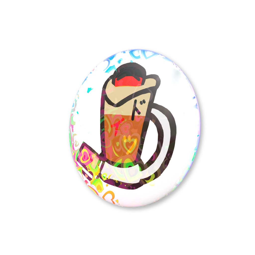 PBホログラム缶バッジ(ドイツ)