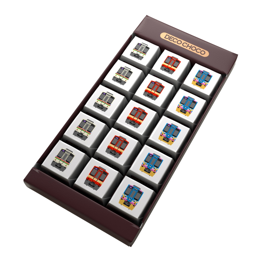 西武4000系のドット絵DECOチョコ