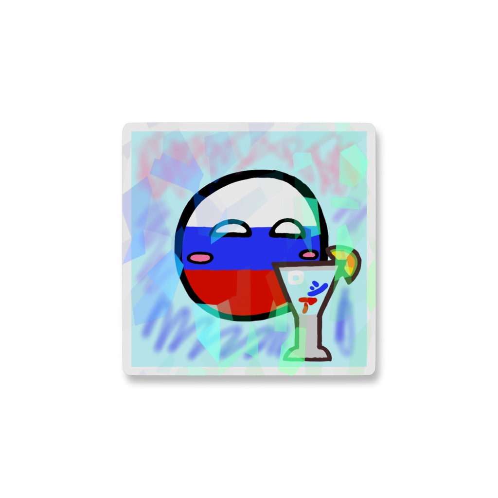 PBホログラムスマホステッカー(ロシア)