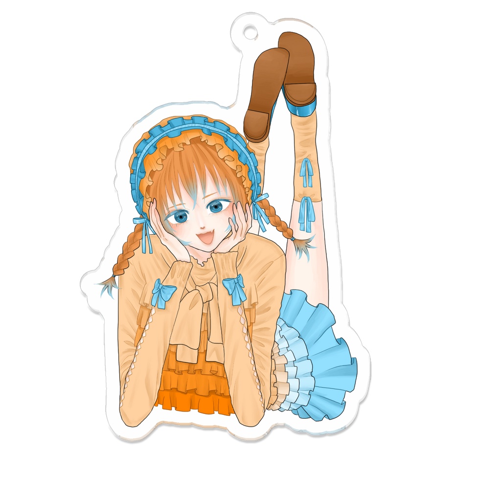 頬杖をつく女の子