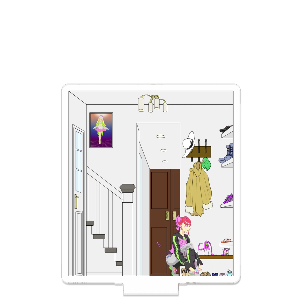 【オリジナルキャラクター】ワンルームズファミリーVol.12 玄関のエトラ姉さん つながるアクスタ