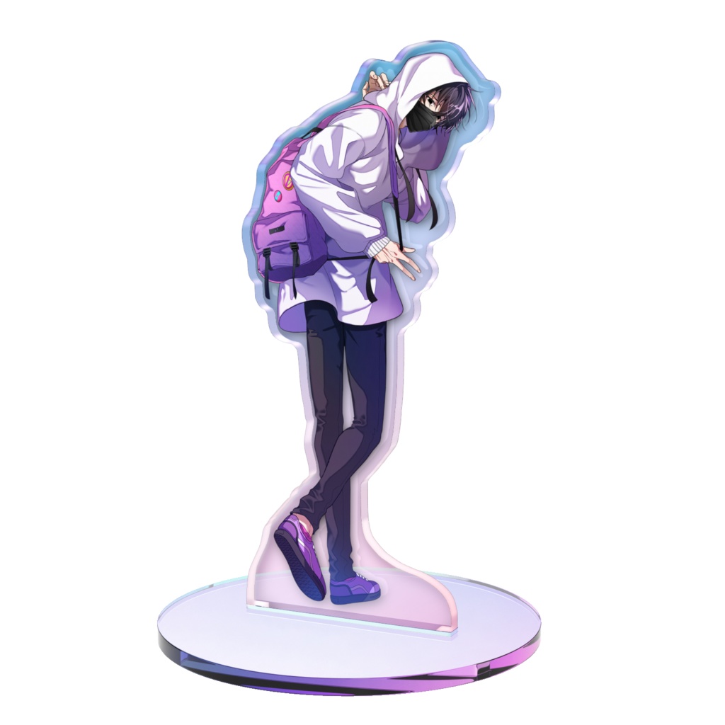 【ミナト】オーロラアクリルスタンド（マスク有り）