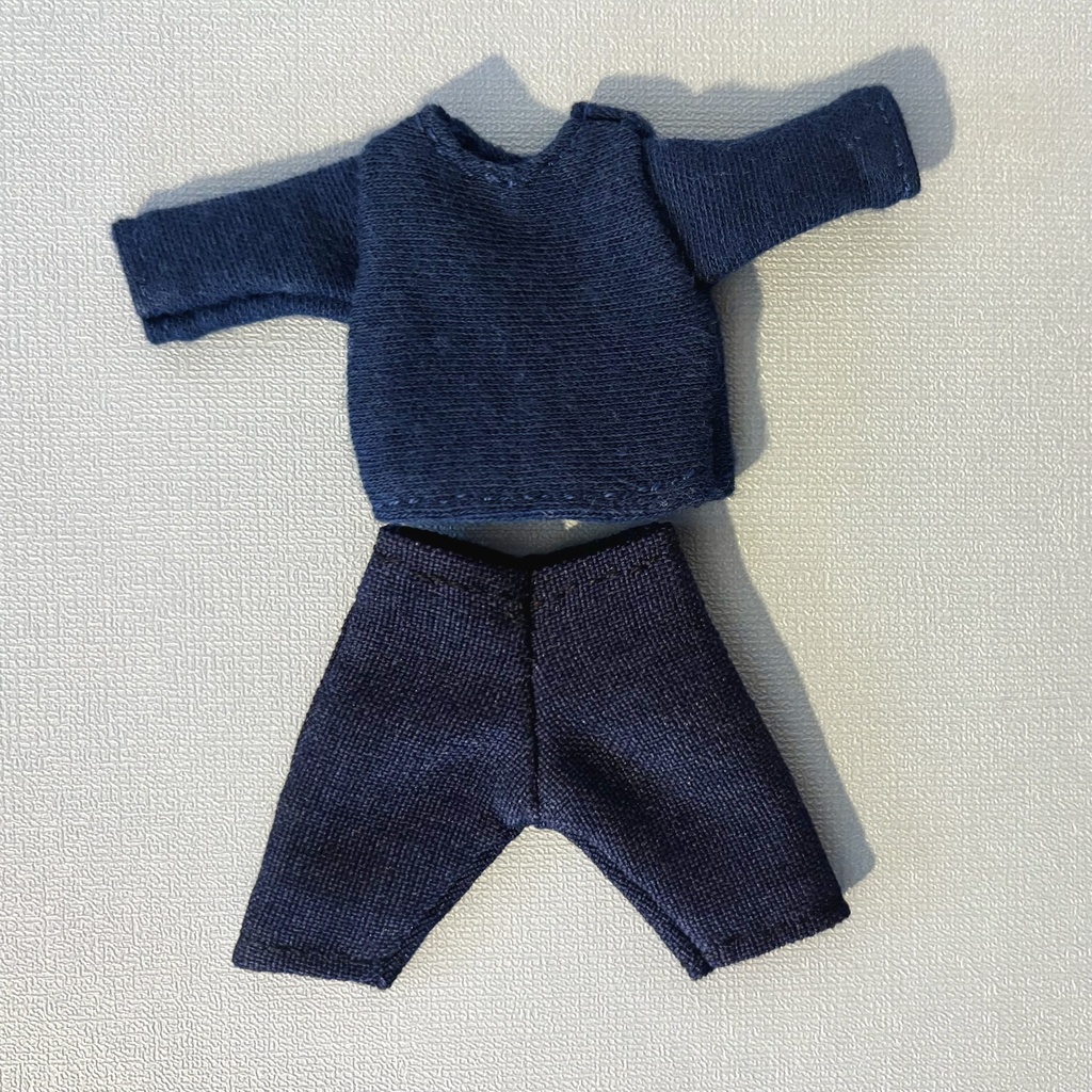 藤の花のお洋服セット　ネイビー