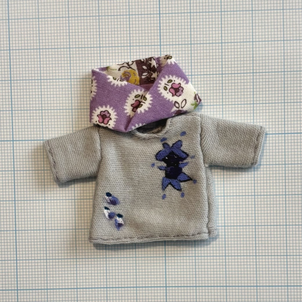 藤の花の妖精さんTシャツ（グレー）