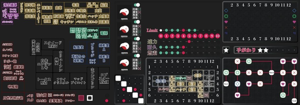 【蒸気と冒険の飛空艇TRPG】歯車の塔の探空士お部屋素材【CCFOLIA向け】