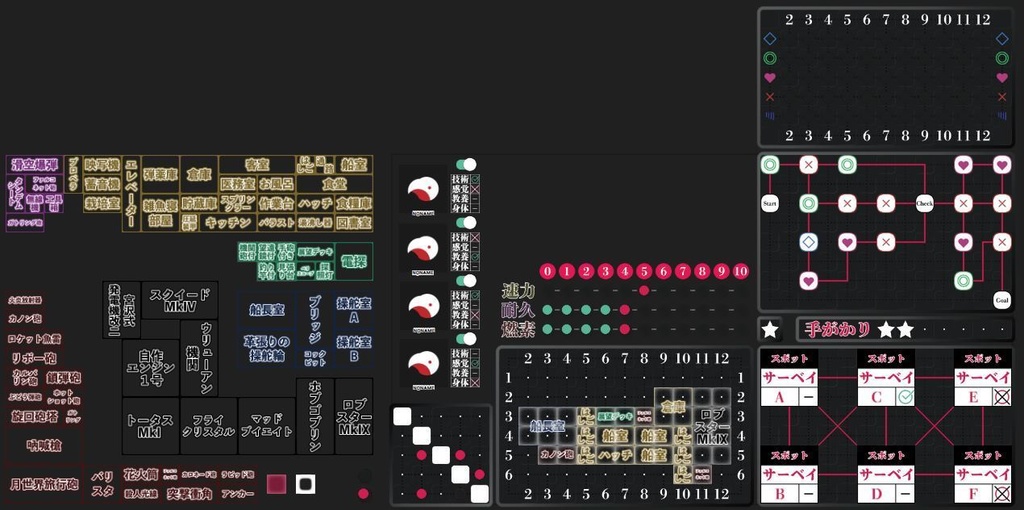 【蒸気と冒険の飛空艇TRPG】歯車の塔の探空士お部屋素材【CCFOLIA向け】