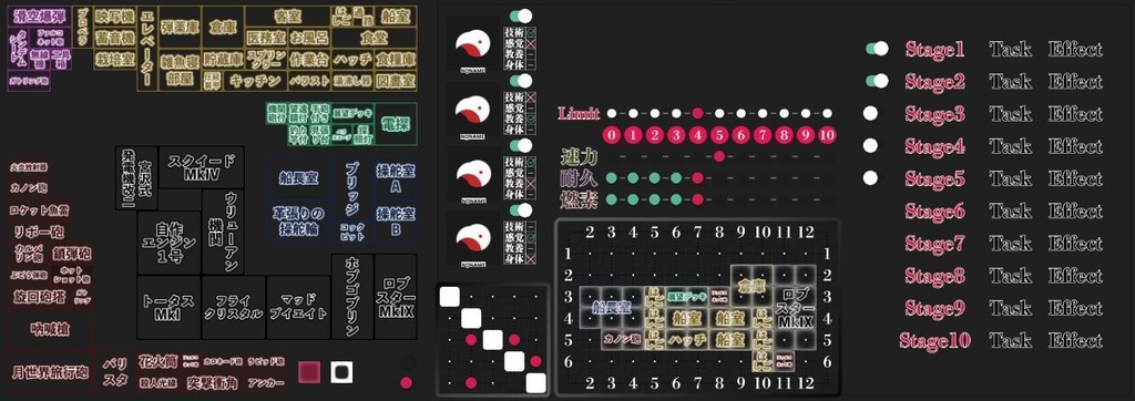 【蒸気と冒険の飛空艇TRPG】歯車の塔の探空士お部屋素材【CCFOLIA向け】