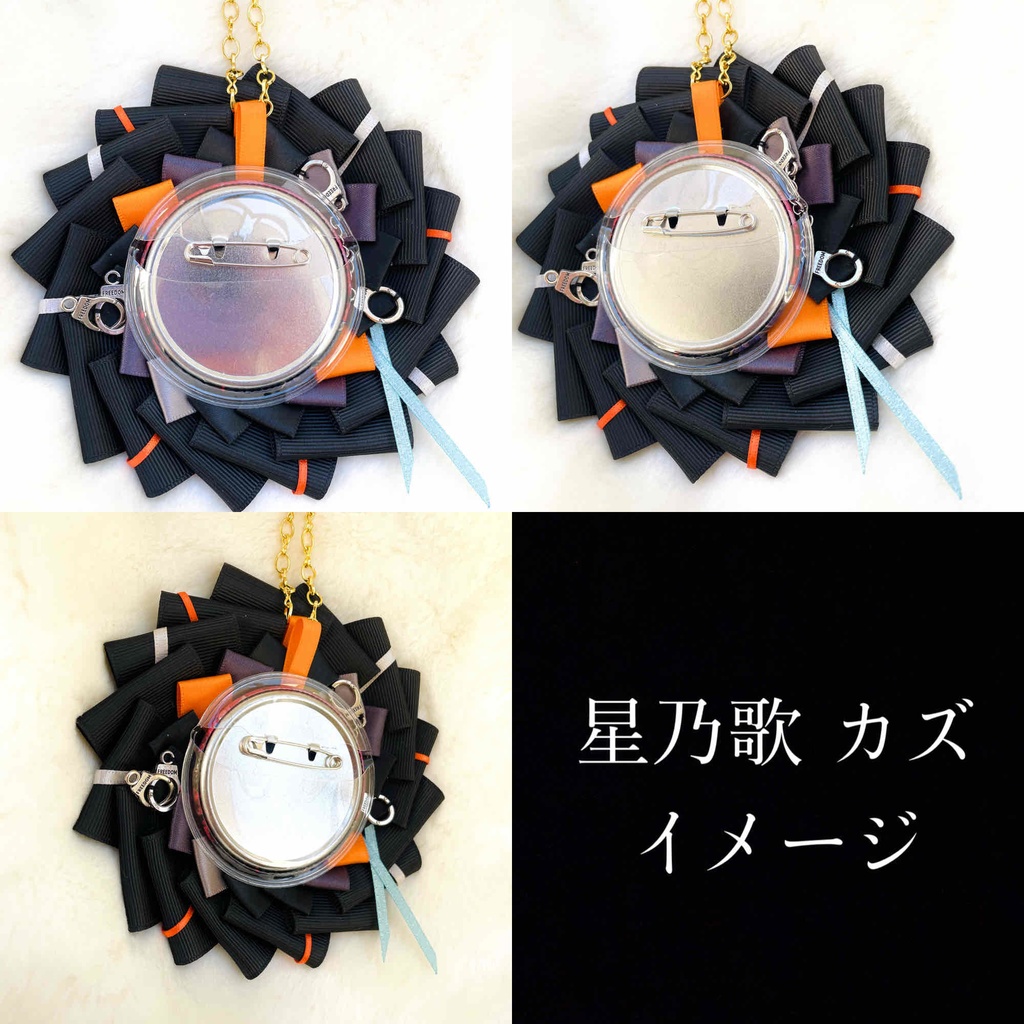 ご本人イメージ:ロゼット(RED謎解きVr) ※缶バッチは付きません