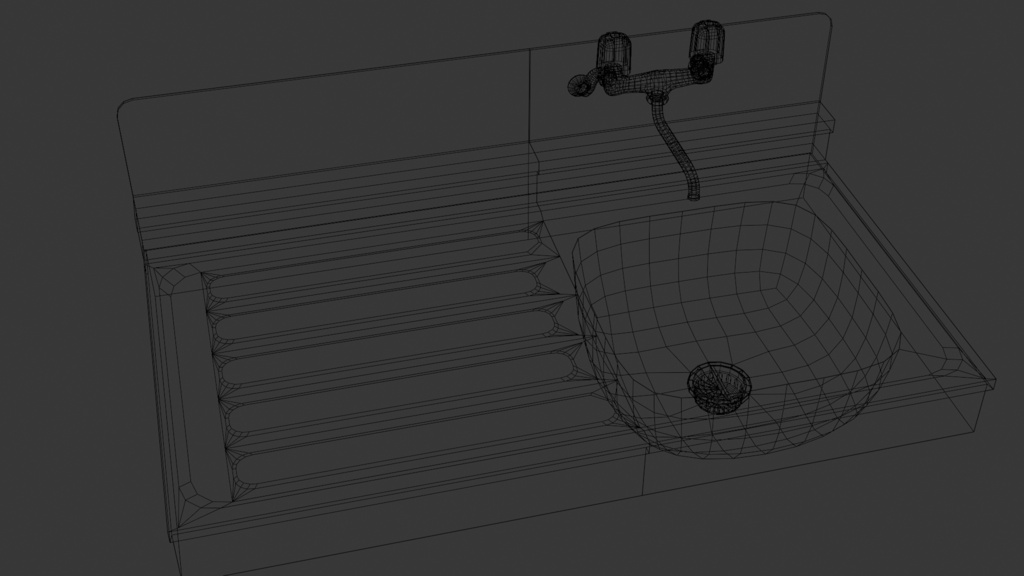 Simple Kitchen Sink / シンプルキッチンシンク - VRChat Asset