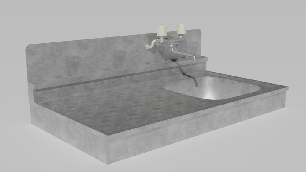 Simple Kitchen Sink / シンプルキッチンシンク - VRChat Asset
