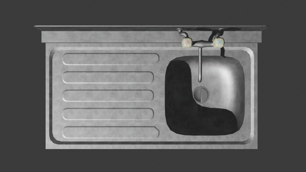 Simple Kitchen Sink / シンプルキッチンシンク - VRChat Asset
