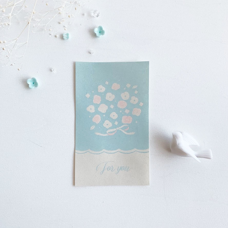 レトロな花束*デザインペーパー