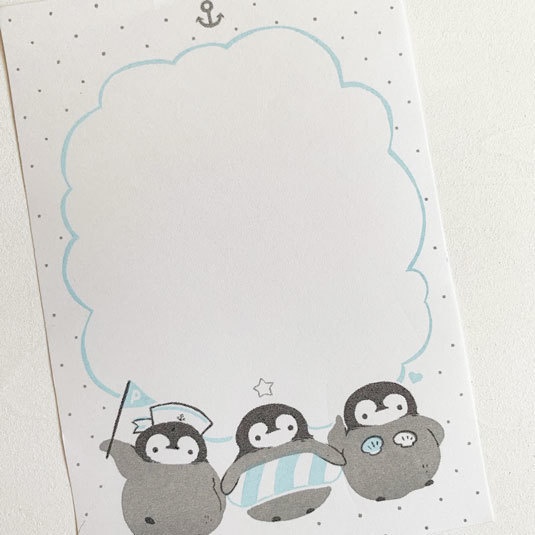 ぺぺぺぺんぎん*一筆箋