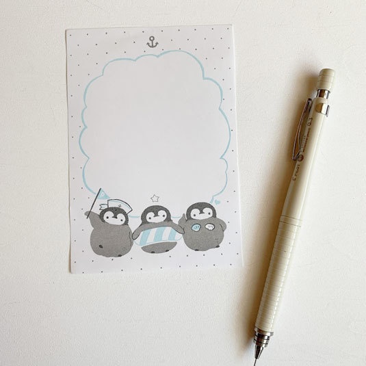 ぺぺぺぺんぎん*一筆箋