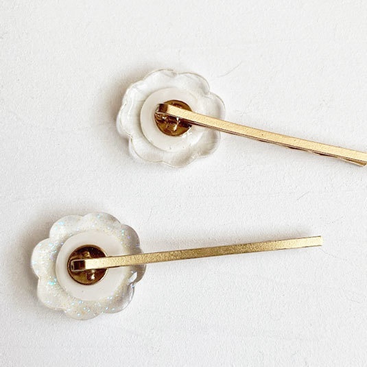 きらきら氷*レモンのヘアピン