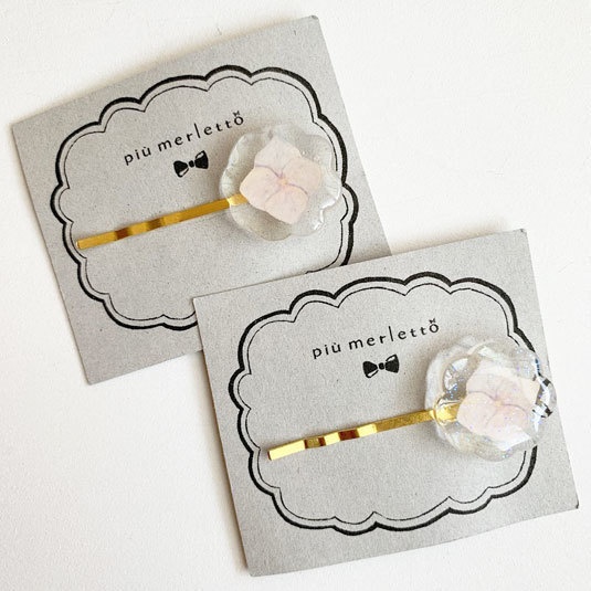 きらきら氷*紫陽花のヘアピン