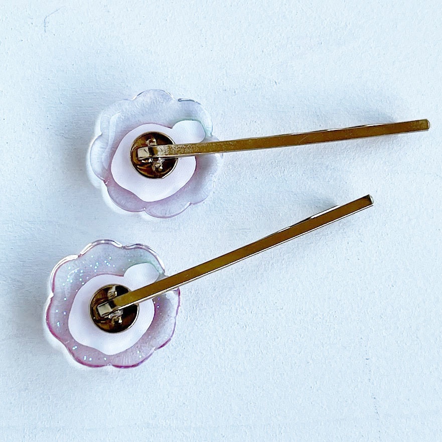 きらきら氷*ツバキのヘアピン