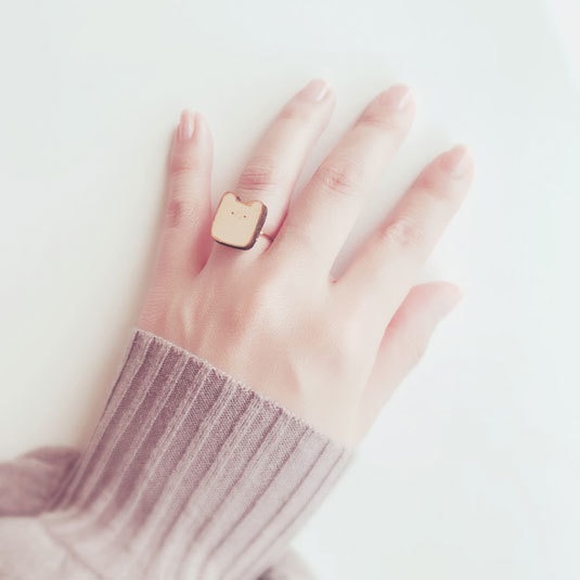 くま食パン*木の指輪