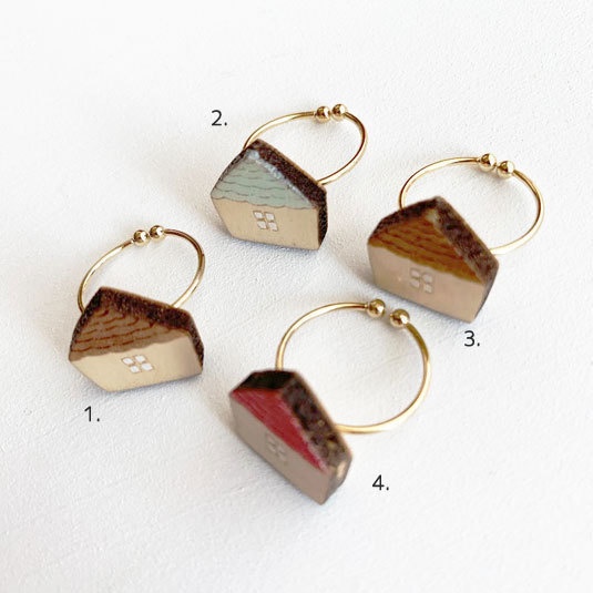 小さなおうち*木の指輪