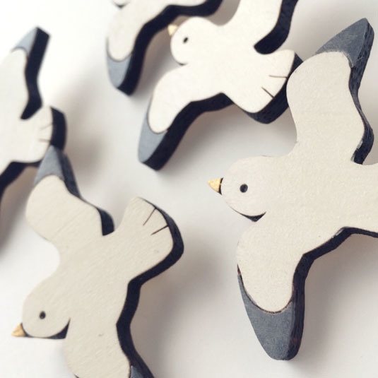 カモメさん*木のマグネット