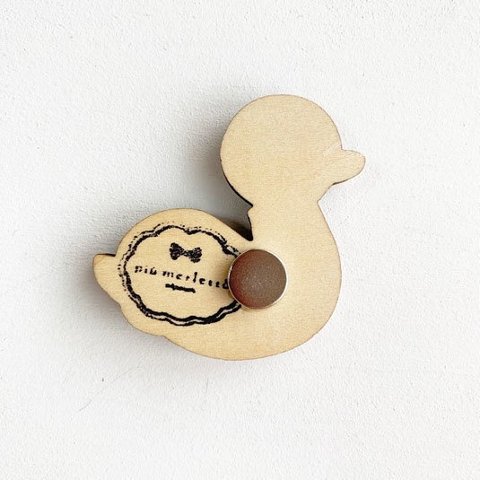 白いとりさん*木のマグネット