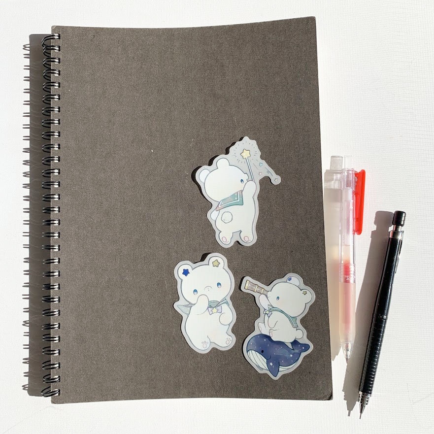 星くま*ステッカー