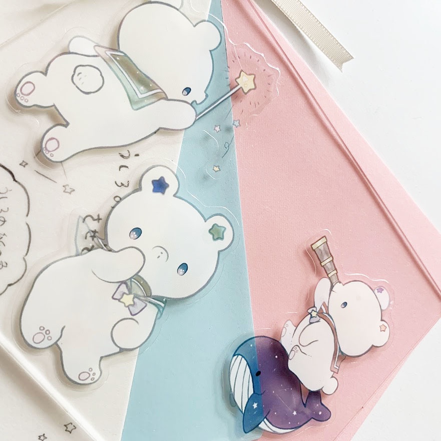 星くま*ステッカー