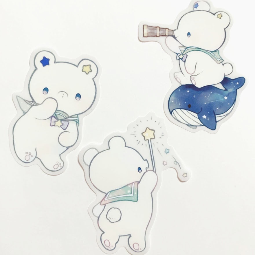星くま*ステッカー
