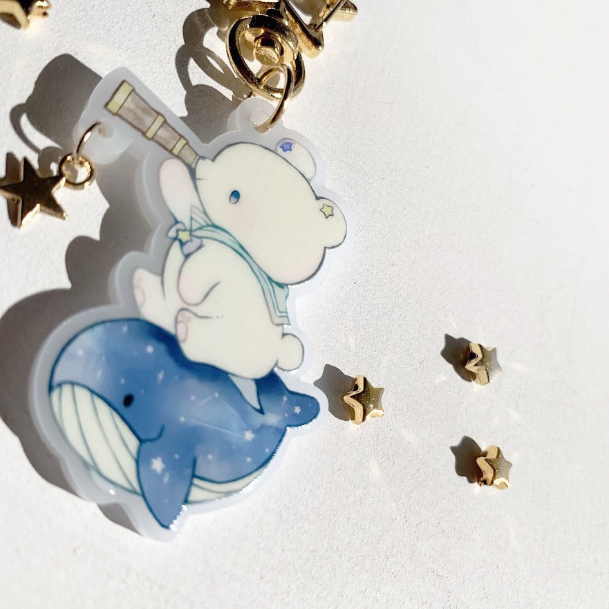 星くま*アクリルキーホルダー