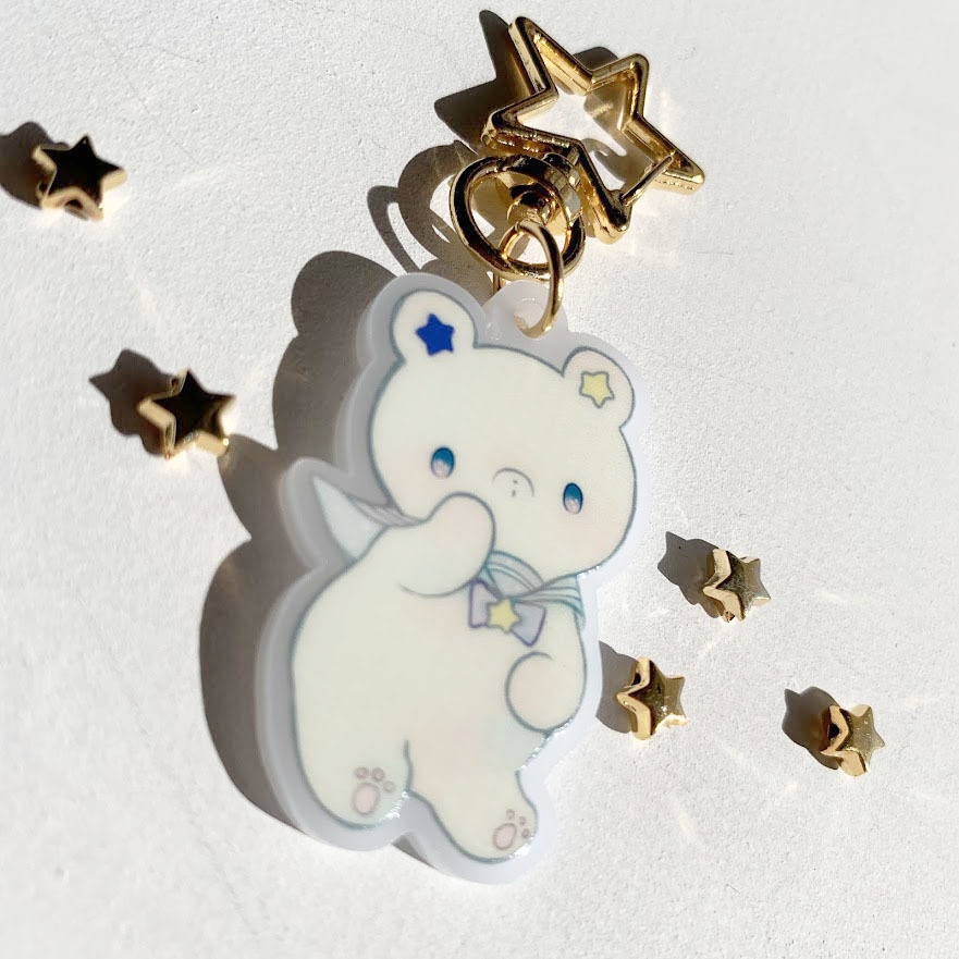 星くま*アクリルキーホルダー