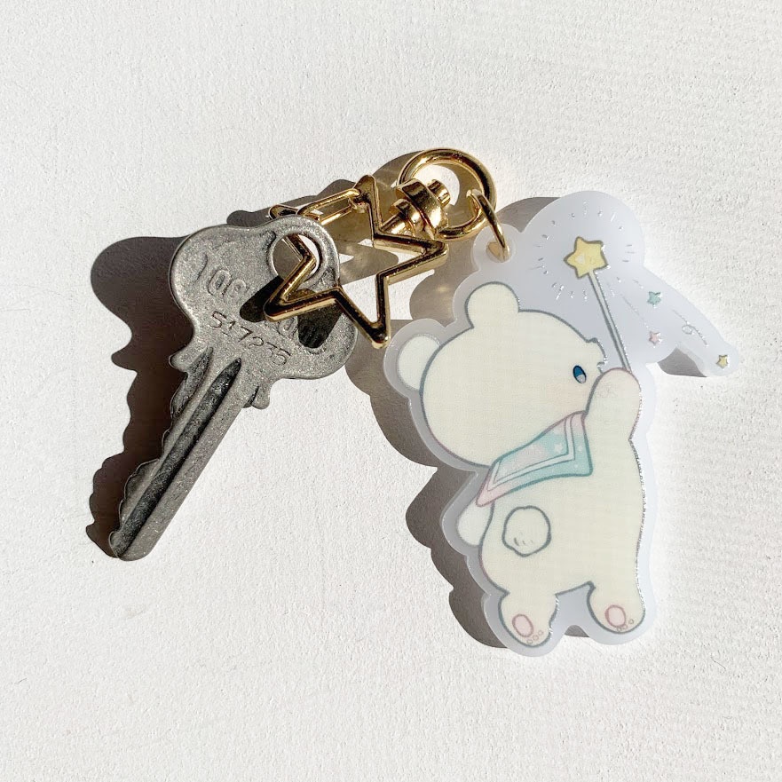 星くま*アクリルキーホルダー