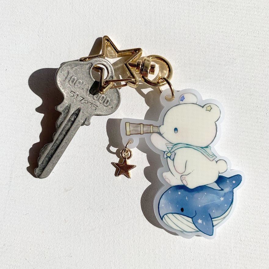 星くま*アクリルキーホルダー