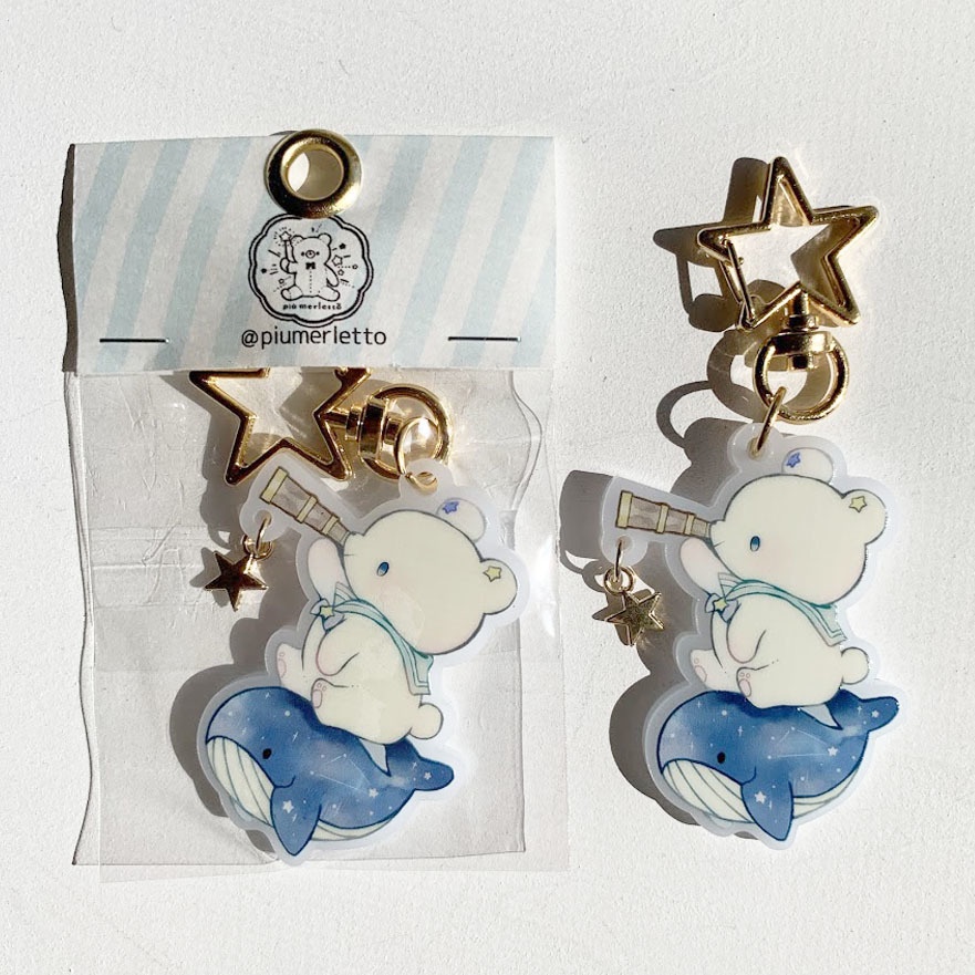 星くま*アクリルキーホルダー