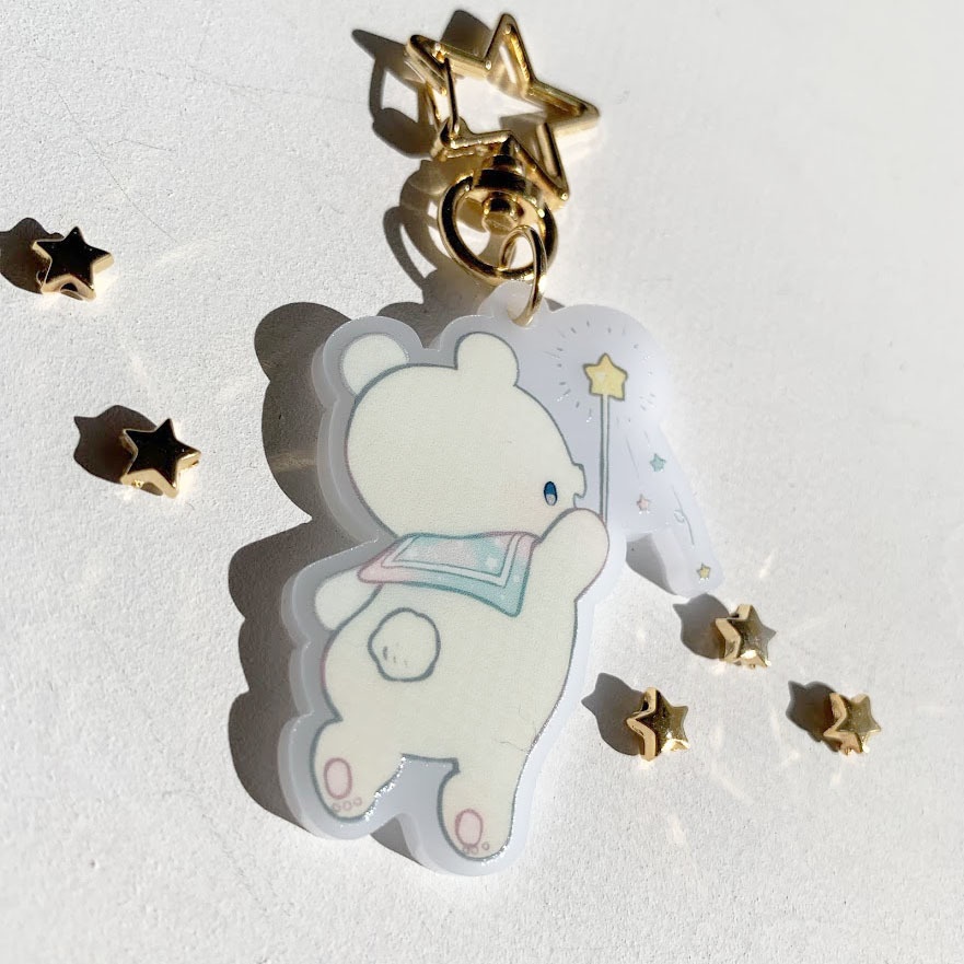 星くま*アクリルキーホルダー