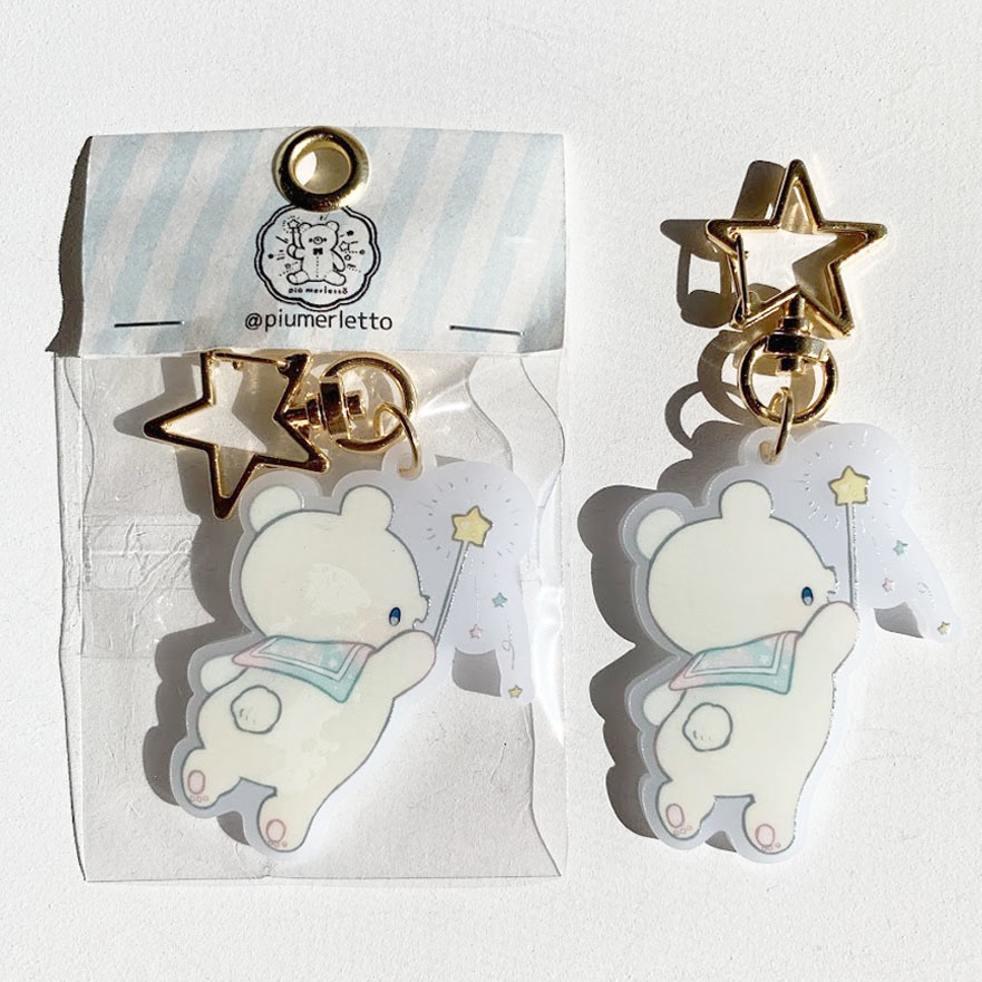 星くま*アクリルキーホルダー