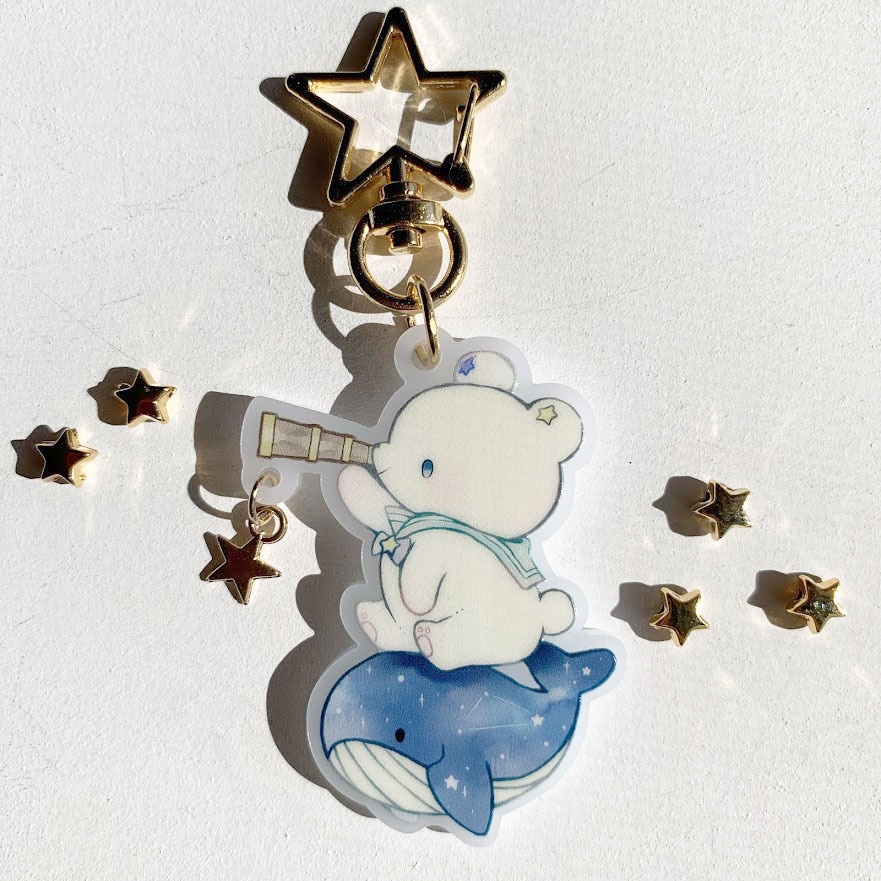 星くま*アクリルキーホルダー
