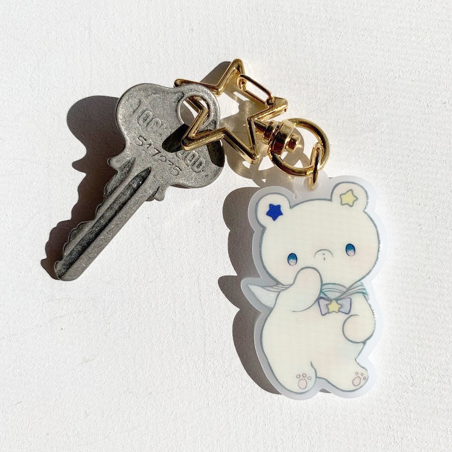 星くま*アクリルキーホルダー