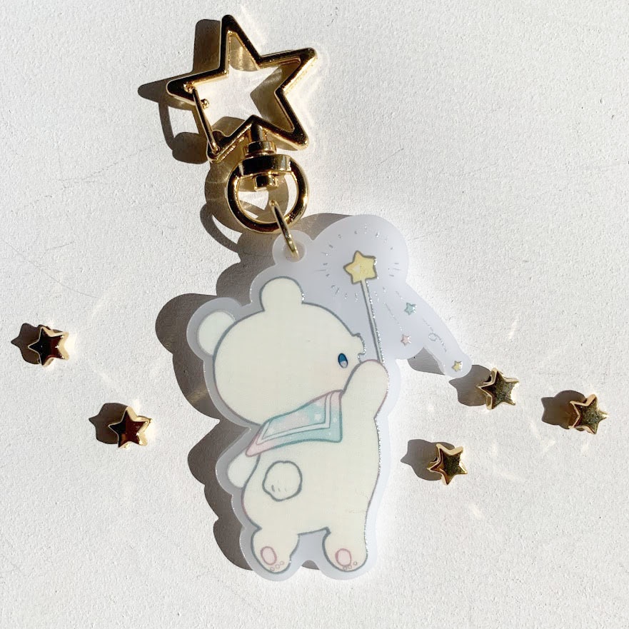 星くま*アクリルキーホルダー