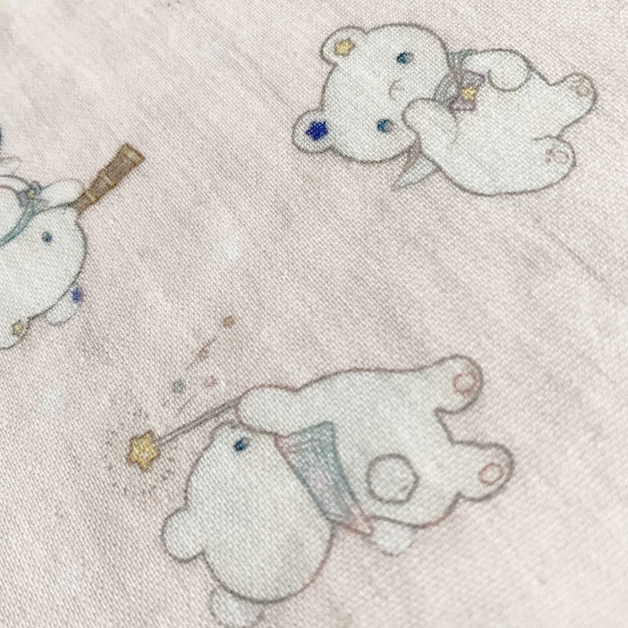 星くま*ダブルガーゼハンカチ