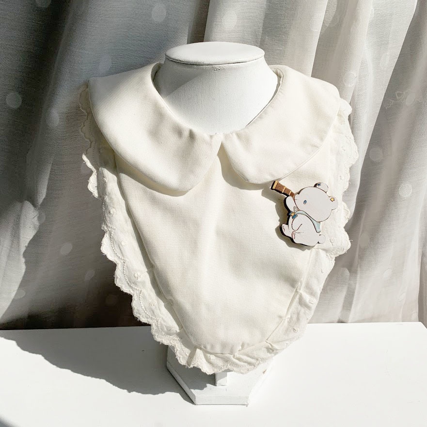 たんけん!星くま*木のブローチ