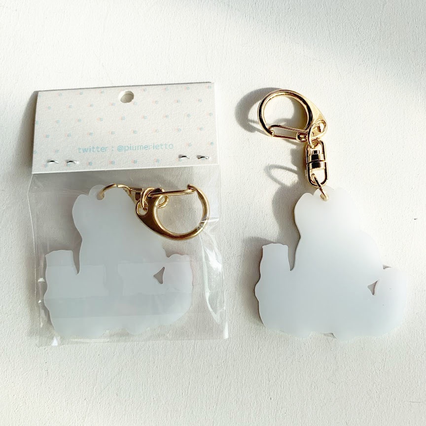 うさぎとおはな*アクリルキーホルダー