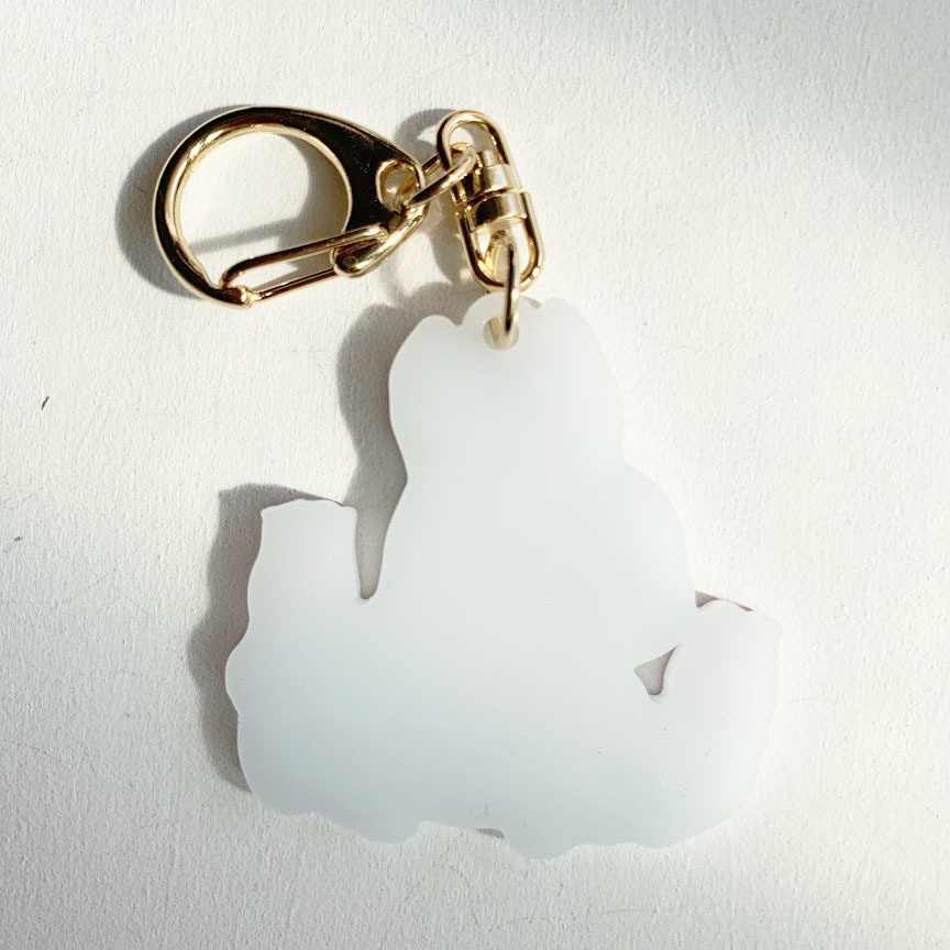 うさぎとおはな*アクリルキーホルダー