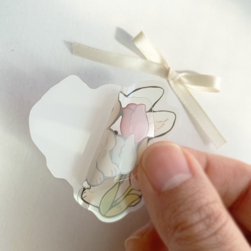 うさぎさんとお花*ステッカー