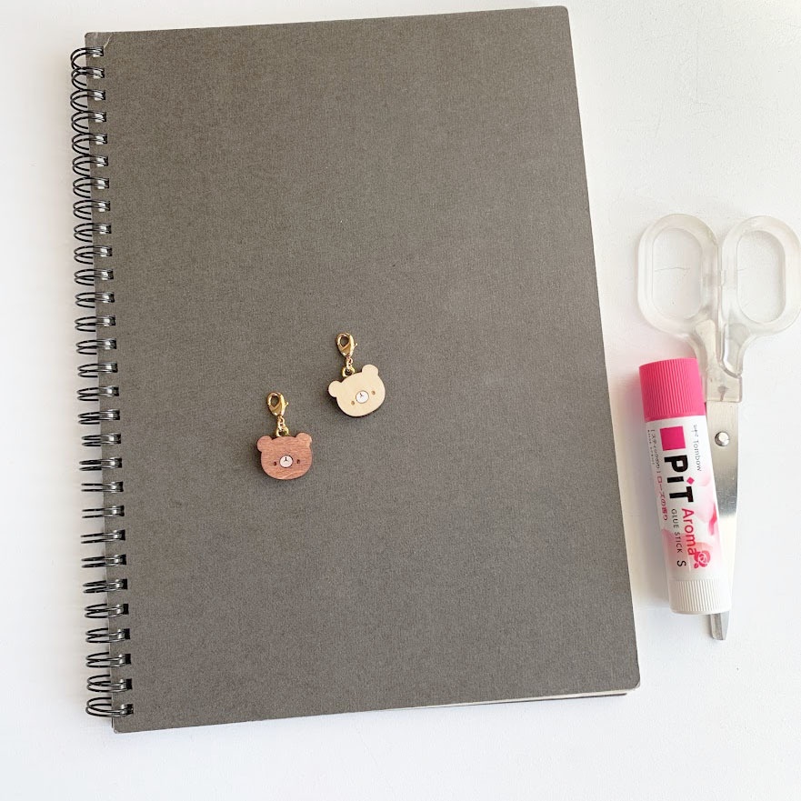 ミニミニくまさん*木のチャーム