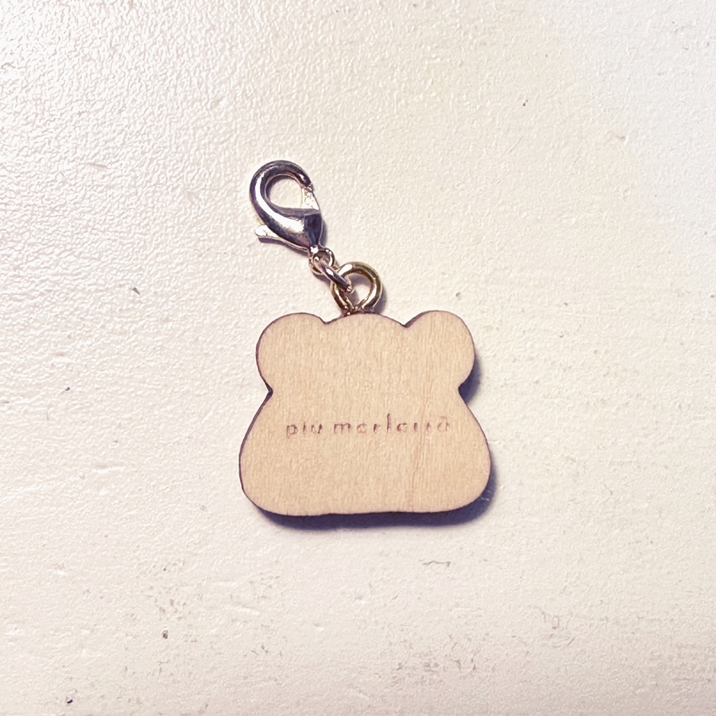 ミニくまおにぎり*木のチャーム